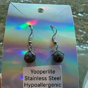 Yooperlite Stainless Steel Earrings